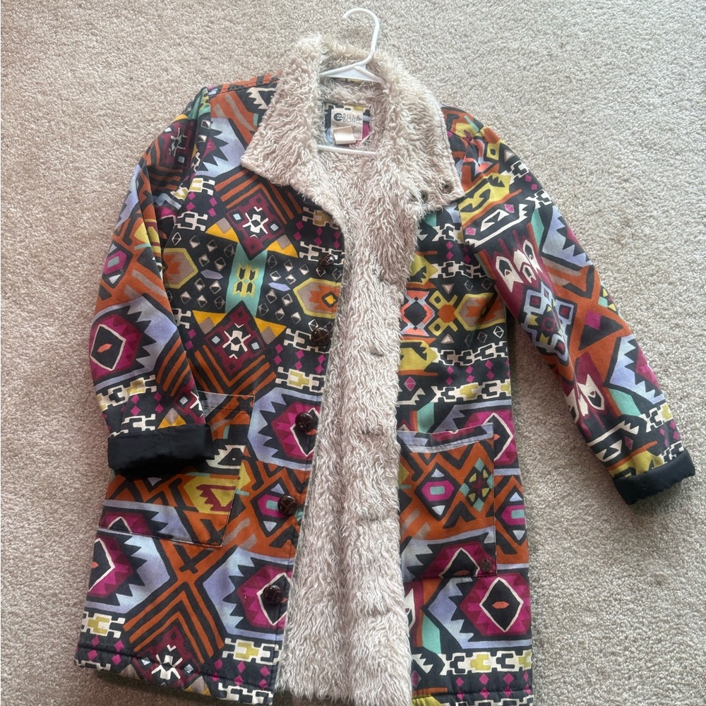 Billabong Multicolor Patterned Teddy Jacket - image 2